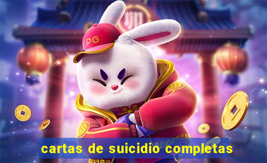 cartas de suicidio completas